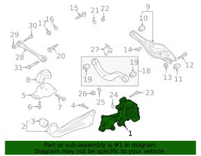 Rear right axle Audi Q3 83A 19-25