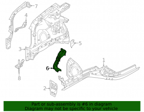 TV bar eyelash left Hyundai Sonata 20-