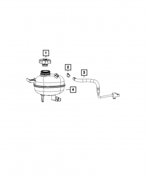 Jeep Compass 23-25 2.0T Cooling Line to Expansion Tank