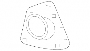 Right fog light frame for Toyota Corolla 14-16 pre-rest S, SE
