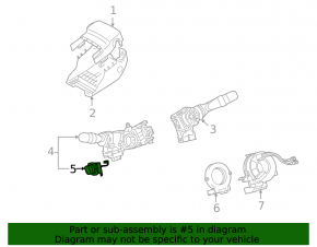 Steering column switch left Lexus GS350 GS450h 08-11