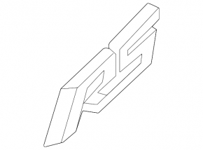 Emblem inscription RS tailgate Chevrolet Equinox EV 24-26