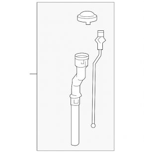 Toyota Prius V 15-17 washer fluid reservoir neck with lid, without bottom, broken mount