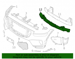 Genesis GV70 22-26 Sport Front Bumper Absorber
