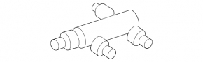 Cooling system valve Mercedes GLC 16-22 tee