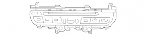 The central console button block for Mercedes W213 E 21-23 is protected from theft