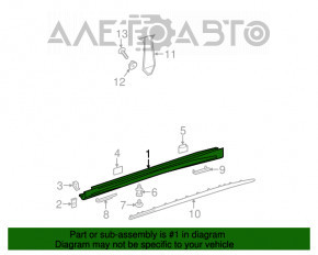 Left threshold Mercedes CLA 14-19 simple