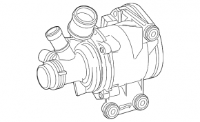 Water pump Mercedes W167 GLE 450 20-23 3.0h