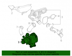Water pump Mercedes W167 GLE 450 20-23 3.0h