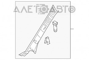 Front pillar trim left Mazda3 MPS 09-13