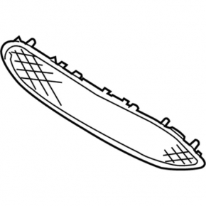 Ford Focus mk3 15-18 radiator grille rest chrome frame, broken mount