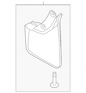 Rear mudguard mudguard right Ford Escape MK4 20-24 structure