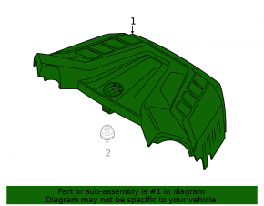 Engine Cover BMW X5 F15 14-18 4.4T