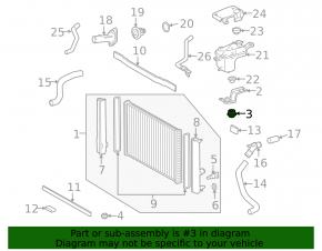 Radiator bracket upper right Toyota Prius V 12-17