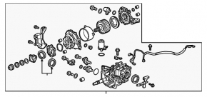 Rear differential gearbox Honda CRV 17-22