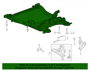 Front subframe for Buick Encore 16-22