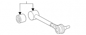 Rear left transverse control arm Toyota Rav4 13-18