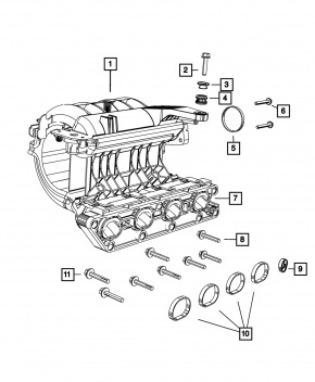 Intake manifold Fiat 500 12-17 1.4