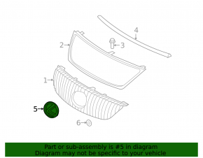 Lexus IS250 IS300 IS350 06-13 Front Grille Emblem