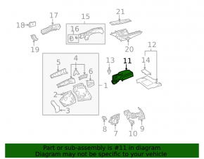 Engine cover right Lexus RX350 10-15