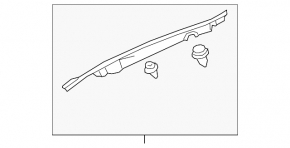 Left hood-wing seal for Lexus RC 15-25