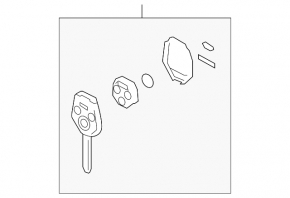 Subaru Forester 16-18 SJ 4-button key