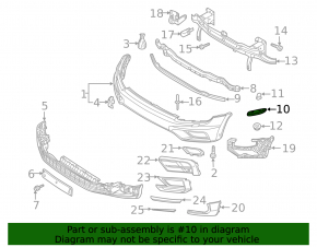 Front bumper mount left VW Tiguan 18-20