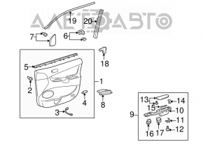 Front left door panel for Toyota Sienna 2010-2011