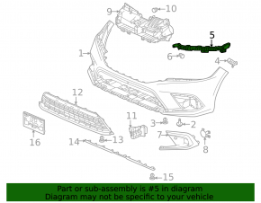 Front bumper mount left Honda Civic XI FE/FL 22-