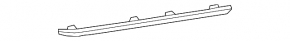 Rear bumper molding right Honda Accord 18-22 chrome