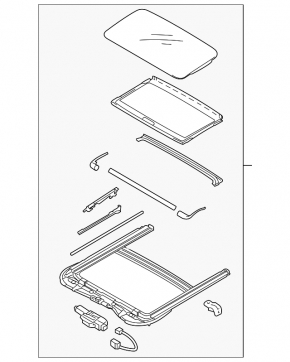 Sunroof Assembly Hyundai Sonata 15-19