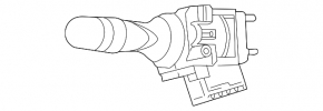 Left steering column switch for Toyota Highlander 2013
