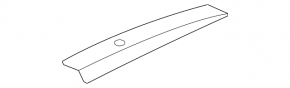 Rear right roof lining for Hyundai Santa FE 19-23 under roof rail and sunroof, glossy black, worn