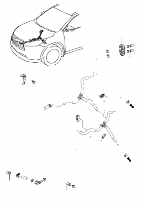 Tee cooling system Toyota Camry v55 15-17 2.5
