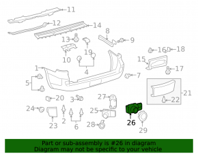 Rear Bumper Parking Sensor for Lexus LX570 08-11
