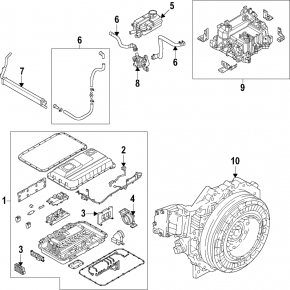 Kia Sorento 21-24 HEV Battery-Inverter High Voltage Cable