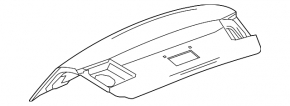 Chevrolet Cruze 11-16 trunk lid for spoiler