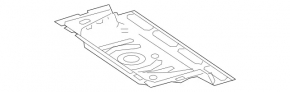 Mercedes A-class V177 19-22 trunk trough on the body