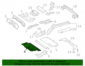 Mercedes A-class V177 19-22 trunk trough