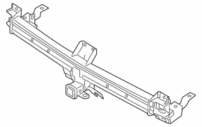 Rear bumper reinforcement for towbar Ford Flex 09-19