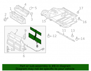Radiator blinds Ford Focus mk3 15-18 2.0 rest, set