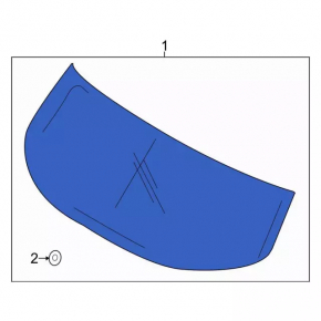Ford C-max MK2- Tailgate Glass