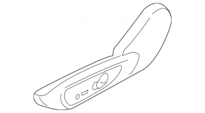 Lincoln MKZ 13-20 passenger seat control trim panel, black