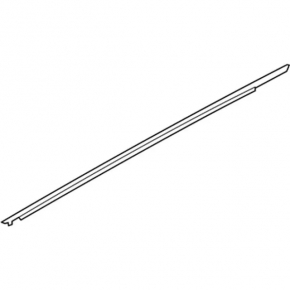 Door-glass molding, central front right Ford Mustang mk6 15-23 matte