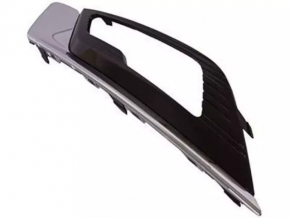 Front bumper grille left Ford Fusion mk5 17-18 under fog LED matte, with chrome molding