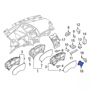 Monitor, display Ford Edge 19-24 Sync 3