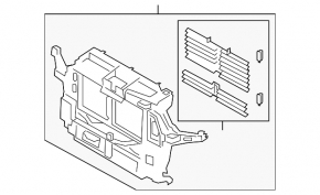 Radiator deflector blinds Ford Explorer 20 - without motor