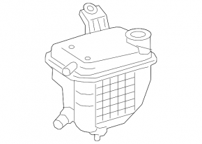 Expansion tank cooling Toyota Prius 50 16-20 with cover