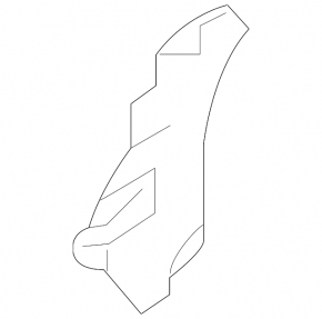 Lower left radiator deflector Infiniti QX30 17-19