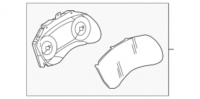 Infiniti QX50 19-20 instrument cluster